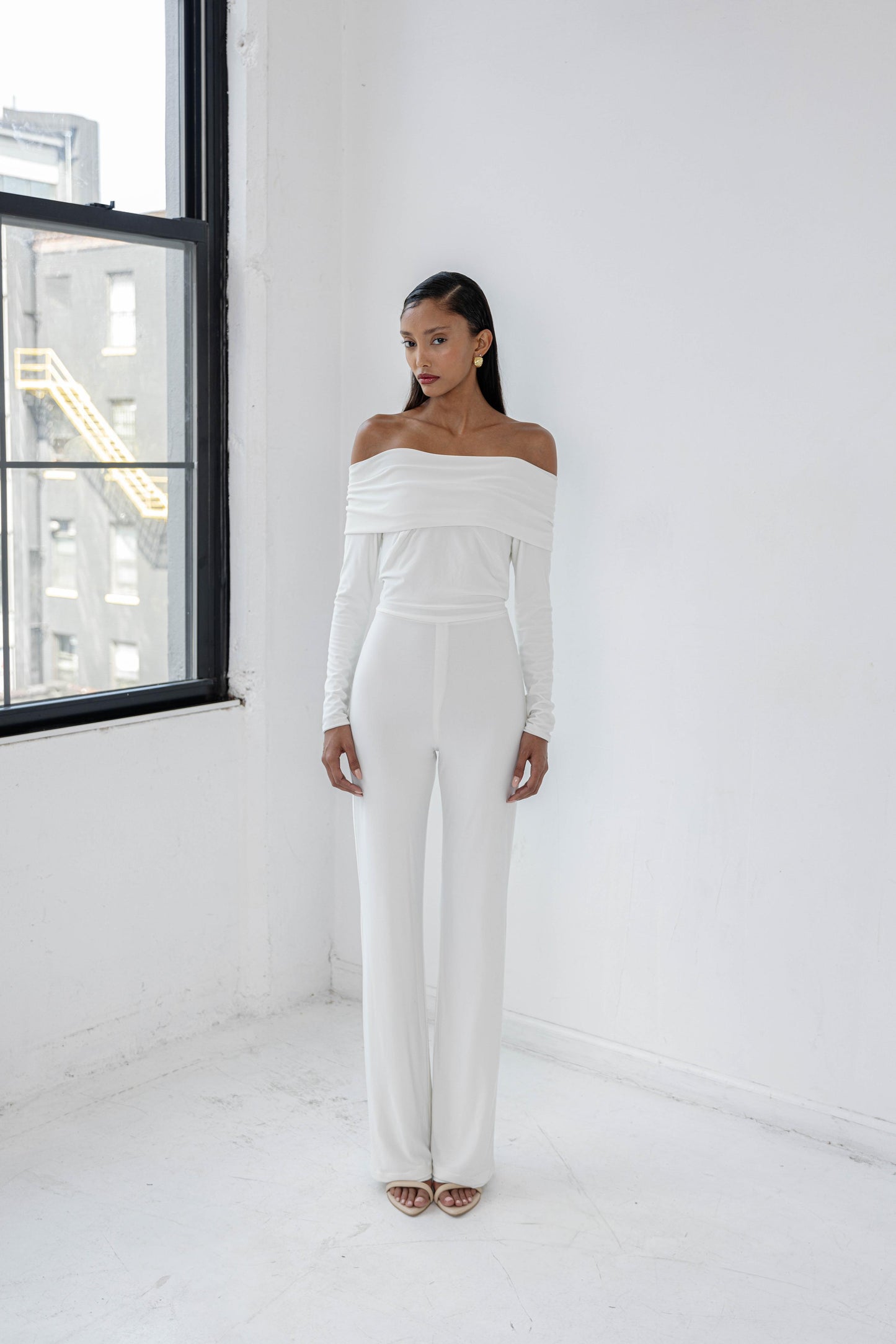 Prototype 020 Bardot Collar Jumpsuit