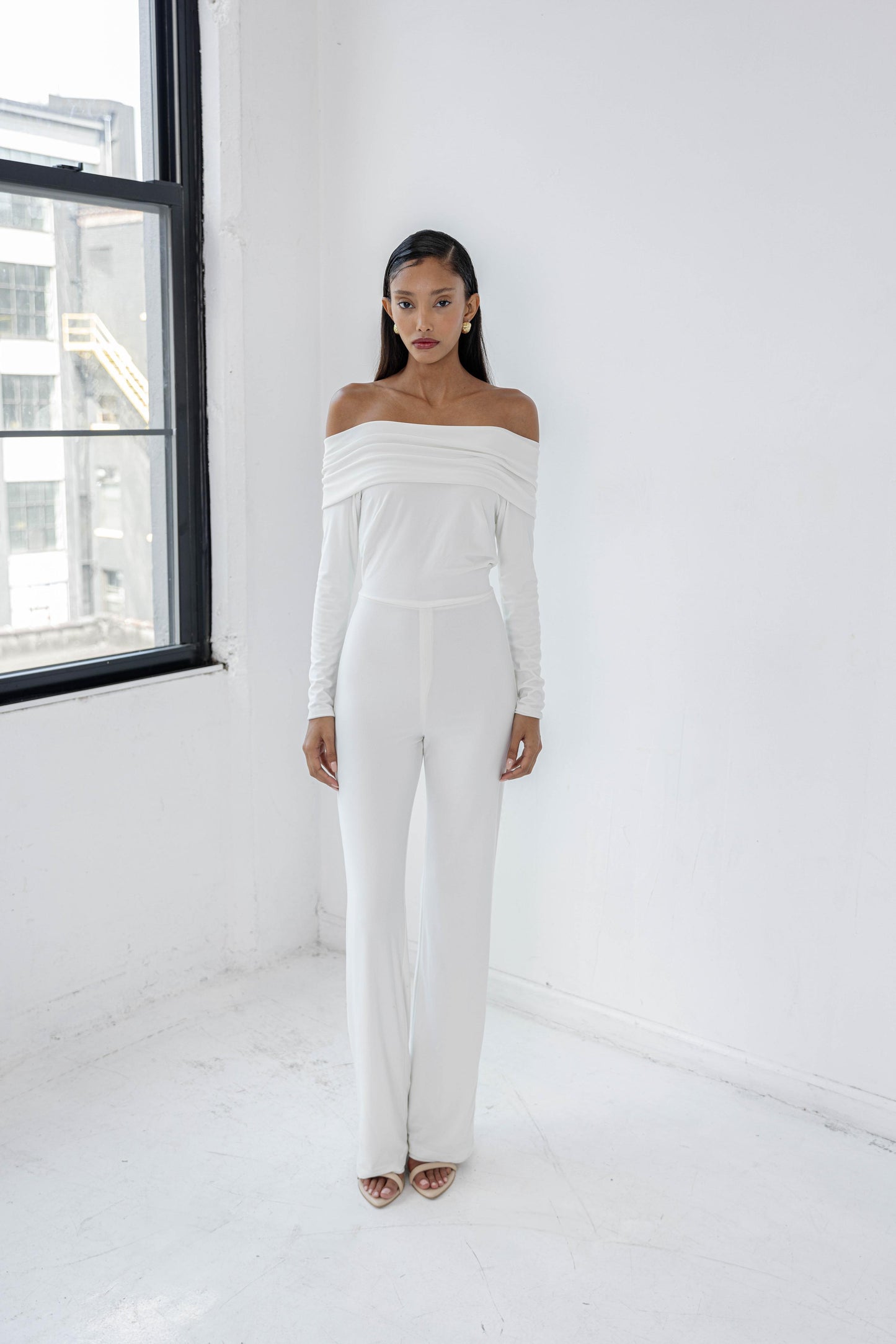 Prototype 020 Bardot Collar Jumpsuit