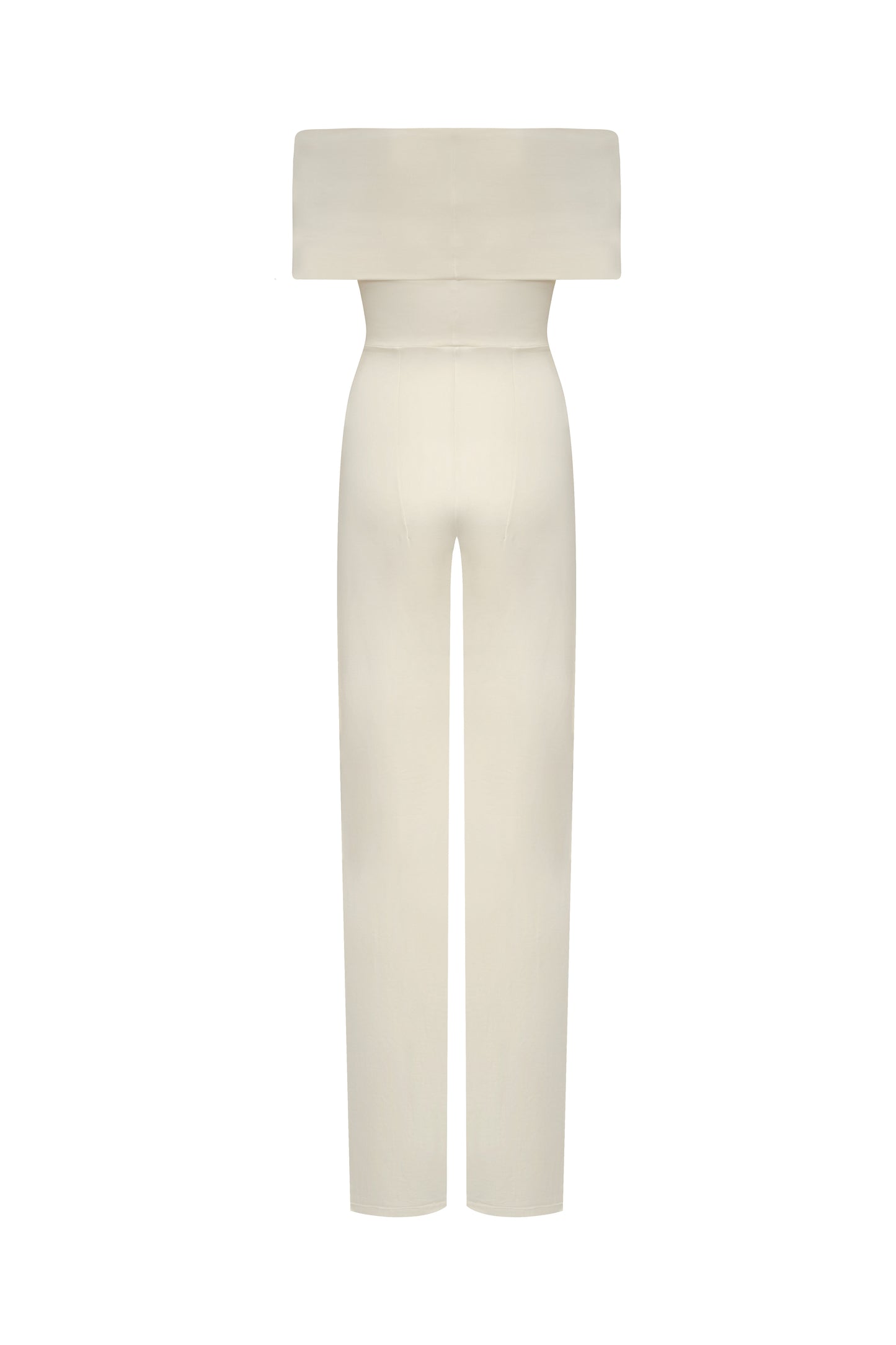 Bardot Collar Sleeveless Jumpsuit